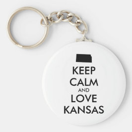 KEEP CALM EN VERLIES KANSAS SLEUTELHANGER