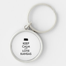 KEEP CALM EN VERLIES KANSAS SLEUTELHANGER