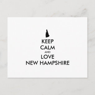 KEEP CALM EN VERLIES NIEUWE HAMPSHIRE BRIEFKAART
