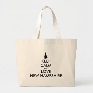 KEEP CALM EN VERLIES NIEUWE HAMPSHIRE GROTE TOTE BAG