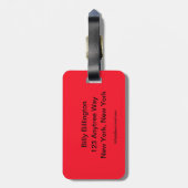 Keep Calm Funny Bagagelabel (Achterkant verticaal)