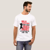 Keep Calm Funny Geeks and Gamers Ninja T-shirt (Voorkant volledig)
