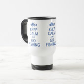 Keep Calm & Go Fishing tasses personnalisées (Devant gauche)