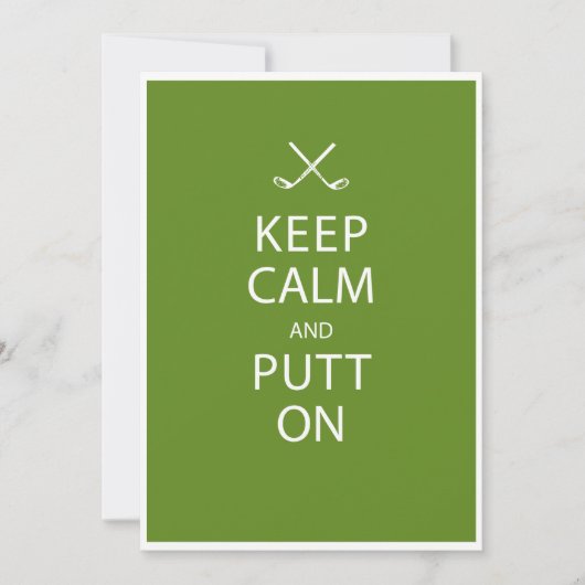 Keep Calm - Golf 60th Birthday Kaart (Voorkant)