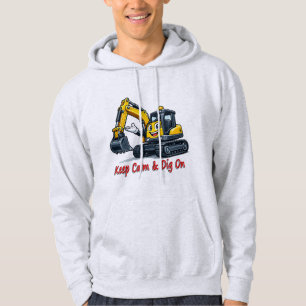 Keep Calm Graaf Aan Malle Graafmachine Heren Hoodi Hoodie