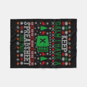 Keep Calm I Have A Spreadsheet For That Christmas Fleece Deken (Voorkant (Horizontaal))
