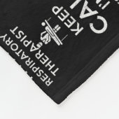 Keep calm I'm a Respiratory Therapist  Fleece Deken (Hoek)