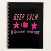 Keep Calm I'm A Social Worker Planner (Voorkant)