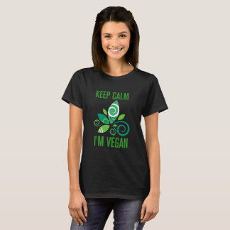 Keep calm i'm végan t-shirt