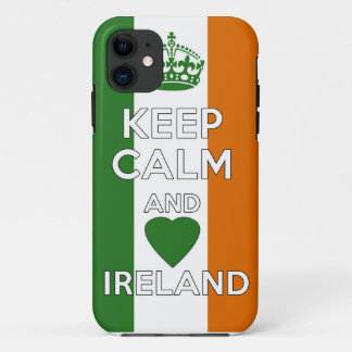 Keep Calm & Love Ireland iPhone 11 Hoesje