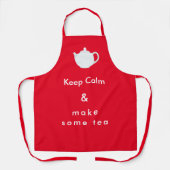 Keep Calm - maak tea Apron Schort (Voorkant)