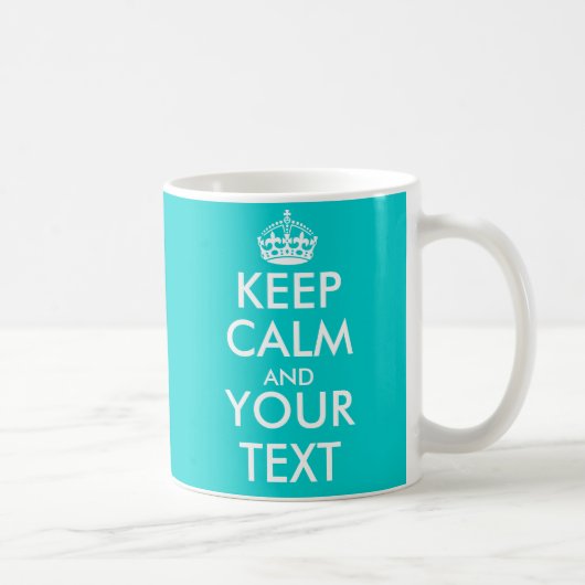  Keep Calm Mok met aangepaste kleuren (Rechts)