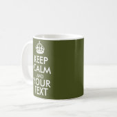 Keep Calm Mug Custom Design Personalized Gift (Devant gauche)