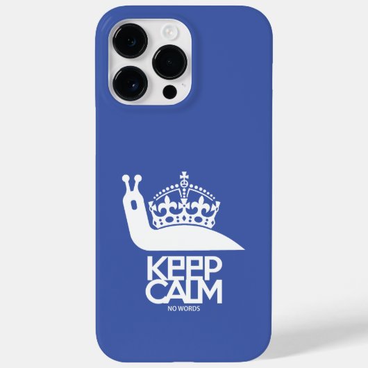 KEEP CALM NO WORDS BY MASANSER Case-Mate iPhone CASE (Achterkant)