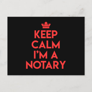 Keep Calm Notional Public Lawyer Notional Attorney Briefkaart