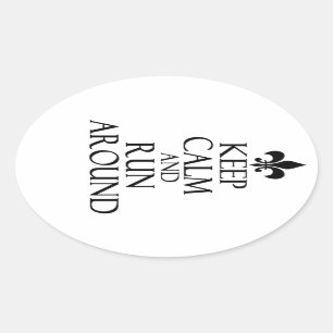 Keep Calm  Ovale Sticker