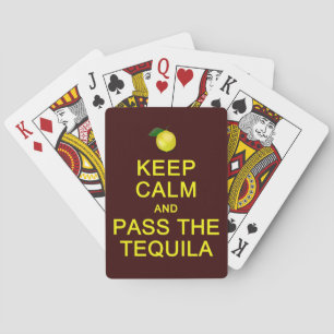 Keep Calm & Pass The Tequila playing cards Speelkaarten
