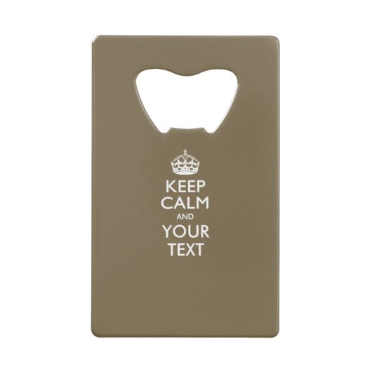 KEEP CALM personnalisé et modifier le texte sur le (Devant)