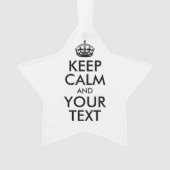 KEEP CALM personnalisé et votre texte (devant)