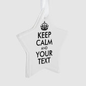 KEEP CALM personnalisé et votre texte (devant)