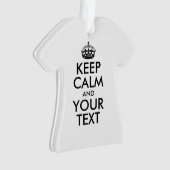 KEEP CALM personnalisé et votre texte (devant)