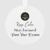 Keep calm. Restez Concentrés. Passer vos examens (dos)