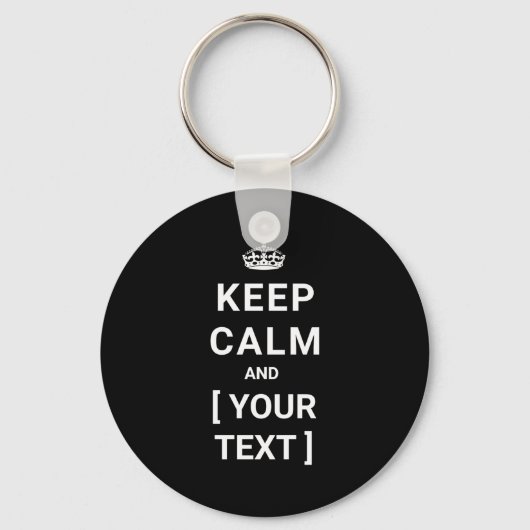 Keep Calm Sleutelhanger (Voorkant)