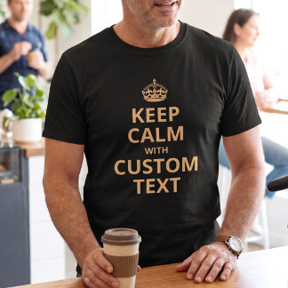 Keep Calm T-Shirt met Aangepaste Citatemplate