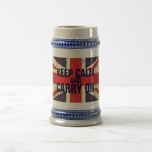  KEEP CALM UK Flag GIFTS Bierpul