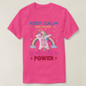 kEEP CALM UNICORN POWER T-shirt (Design voorkant)