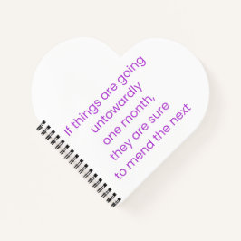 Keep calm, wait till next month notitieboek