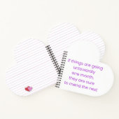 Keep calm, wait till next month notitieboek (Binnen)