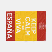 Keep Calm y que viva España Fleece Deken (Voorkant (Horizontaal))