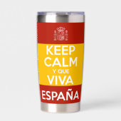Keep Calm y que viva España Geïsoleerde Drinkbeker (Voorkant)