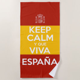 Keep Calm y que viva España Strandlaken