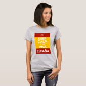 Keep Calm y que viva España T-shirt (Voorkant volledig)