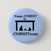 Keep Christ in Christmas Button / Pin (Voorkant)