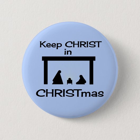 Keep Christ in Christmas Button / Pin (Voorkant)