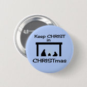 Keep Christ in Christmas Button / Pin (Voorkant /achterkant)