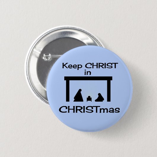 Keep Christ in Christmas Button / Pin (Voorkant /achterkant)