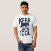Keep Earth Cool Protect Save World Hour Day Earth  T-shirt (Voorkant volledig)