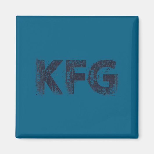 Keep F'ing Going Distressed Motivational Saying  Magneet (Voorkant)