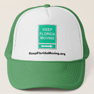 Keep Florida Moving pet - groen & wit