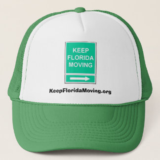 Keep Florida Moving pet - groen & wit