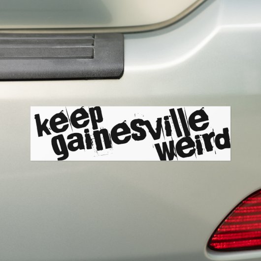 Keep Gainesville Weird Bumpersticker (Op auto)