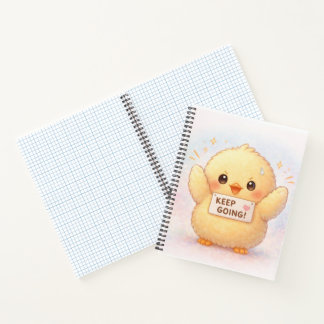 Keep Going Cute Chick Notebook Notitieboek