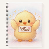 Keep Going Cute Chick Notebook Notitieboek (Voorkant)