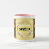 Keep Going – Personalized Motivational Floral Mug Mok (Midden)