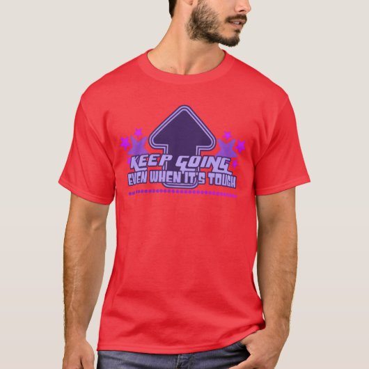 Keep Going Y2K Aesthetic Inspirational Quote 90s f T-shirt (Voorkant)
