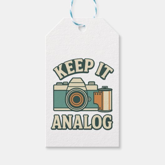 Keep it analog cadeaulabel (Voorkant)
